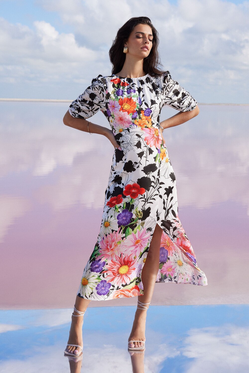 Платье миди Mary Katranzou с присборенными рукавами и разрезом Lipsy, красный
Платье миди Mary Katranzou с присборенными рукавами и разрезом Lipsy, красный