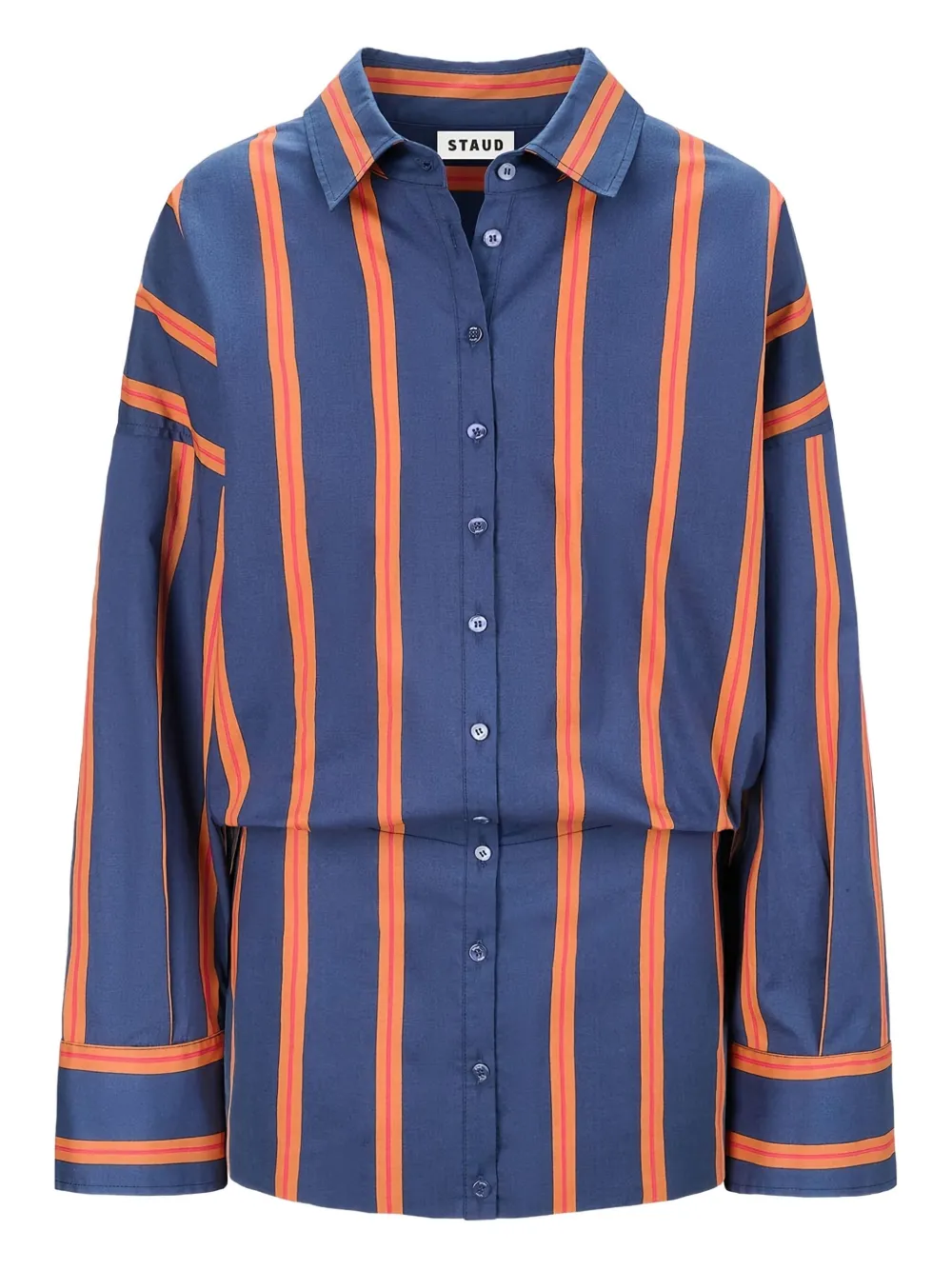 Платье-рубашка мини в полоску Cynthia STAUD, синий
Платье-рубашка мини в полоску Cynthia STAUD, синий