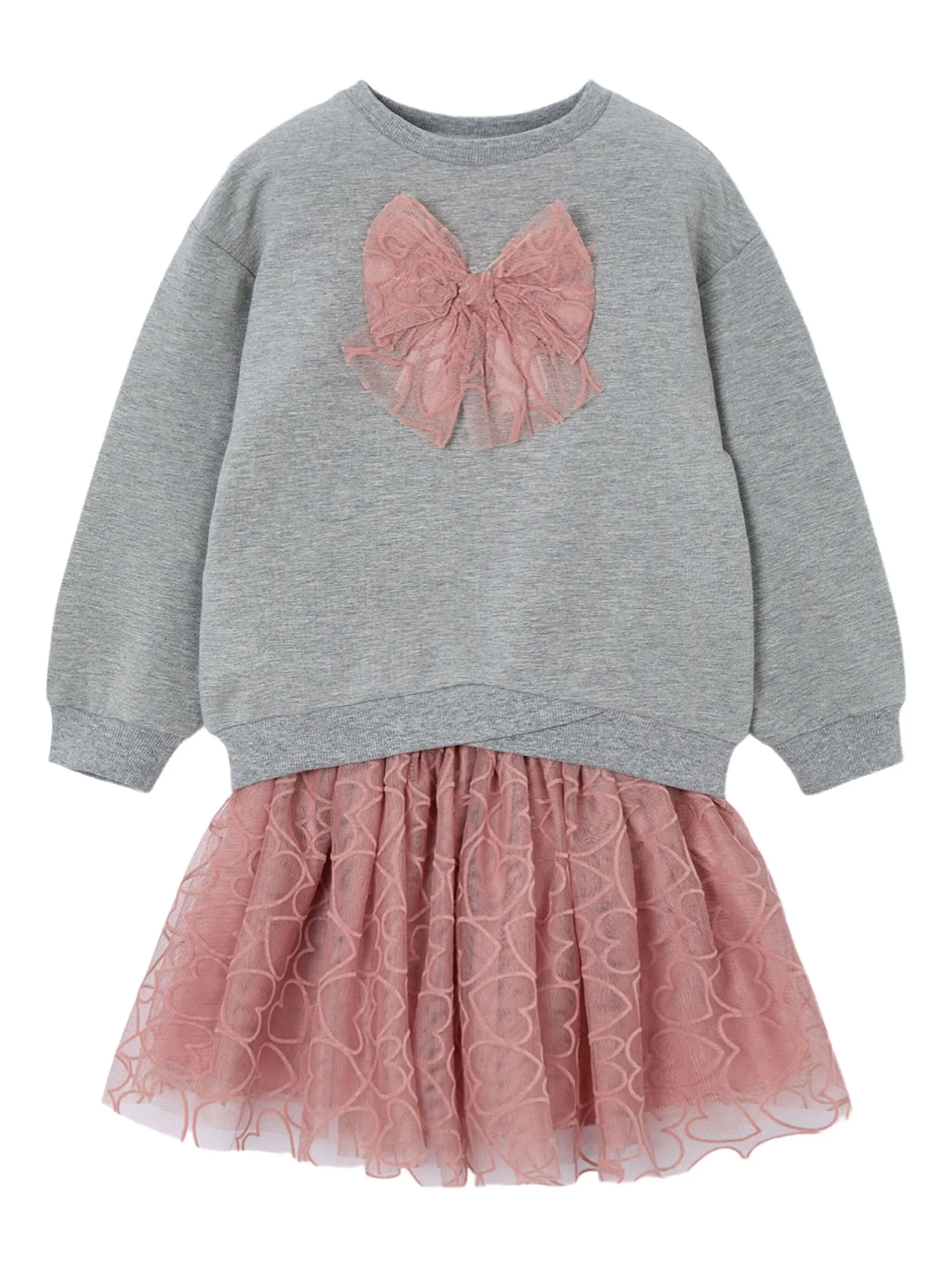 Комплект из толстовки и юбки с бантом Mayoral, серый
Комплект из толстовки и юбки с бантом Mayoral, серый