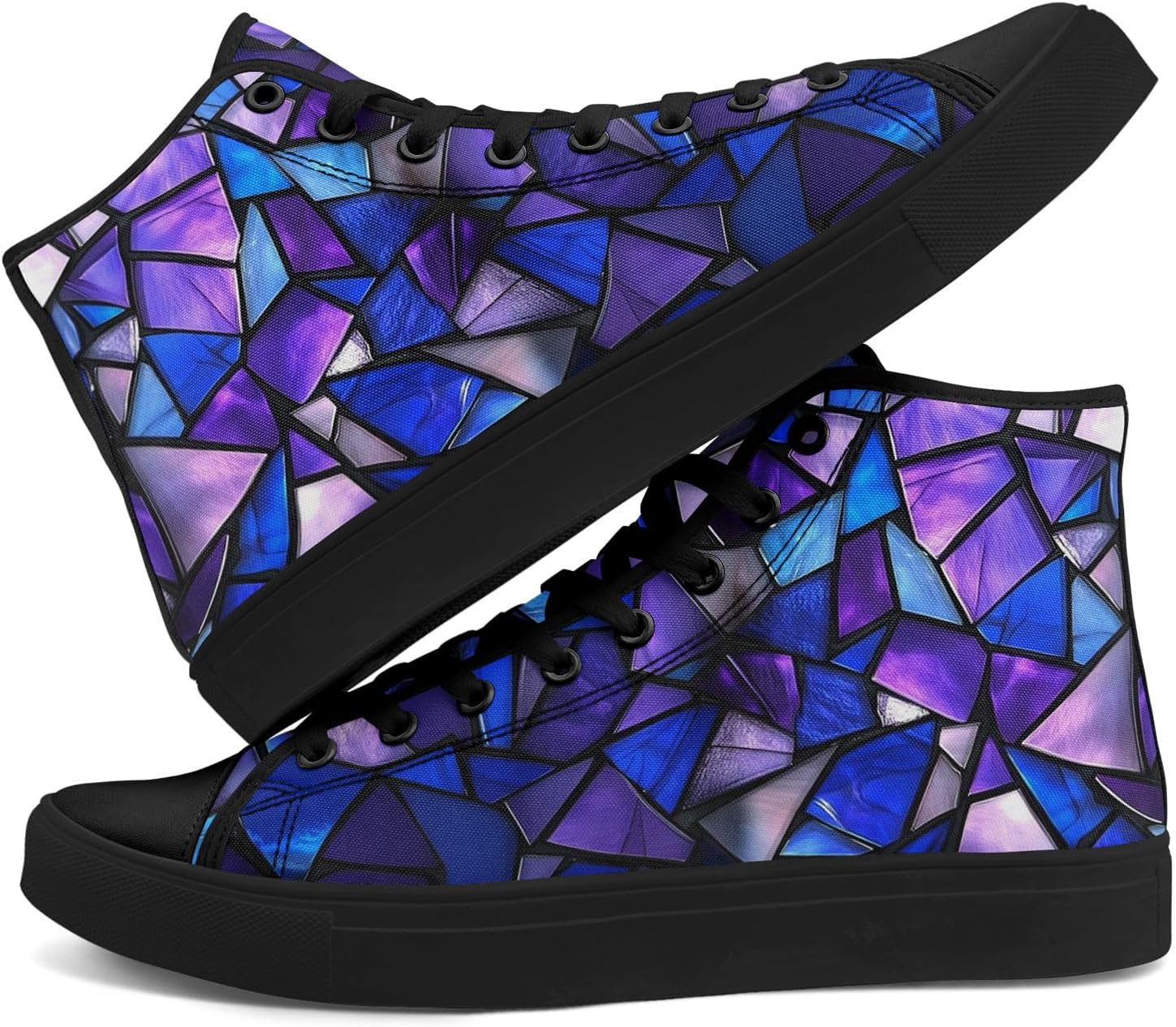 Высокие кеды на шнуровке AWSOLE с принтом из витражного стекла для женщин и мужчин, разноцветные легкие модные повседневные обувные для прогулок
Высокие кеды на шнуровке AWSOLE с принтом из витражного стекла для женщин и мужчин, разноцветные легкие модные повседневные обувные для прогулок