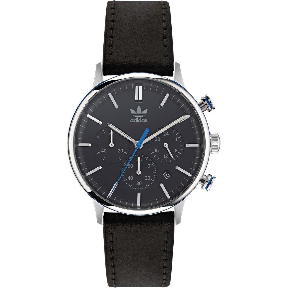 Черные кожаные часы Adidas
Черные кожаные часы Adidas