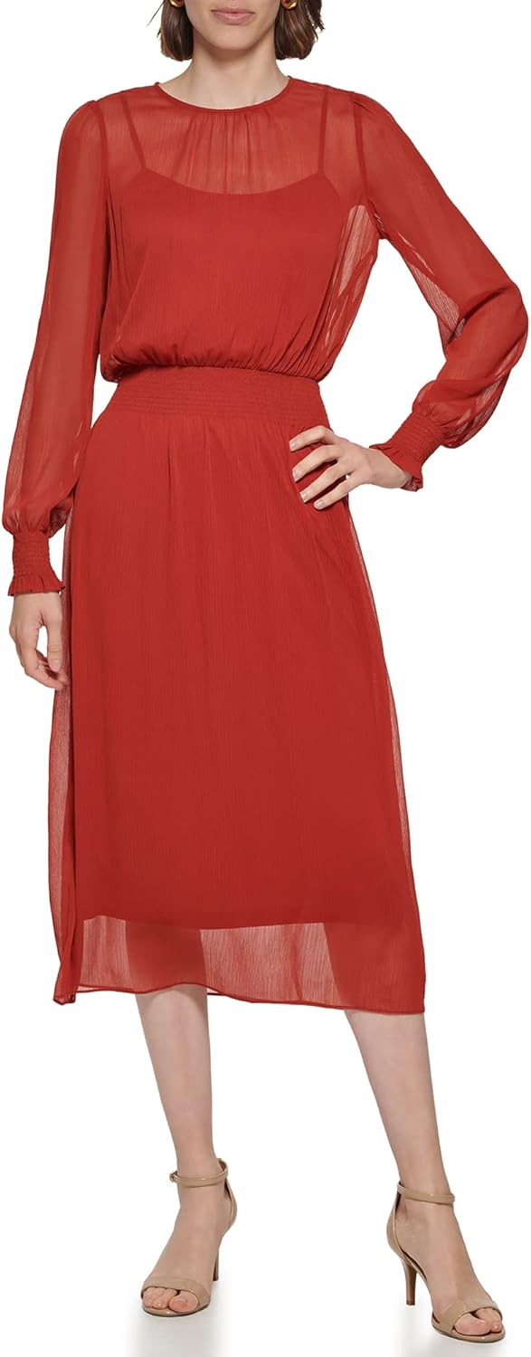 Женское платье миди с приталеннной талией от Tommy Hilfiger, Cinnamon
Женское платье миди с приталеннной талией от Tommy Hilfiger, Cinnamon