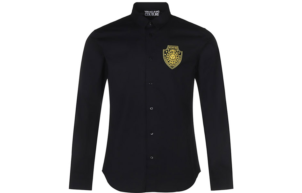 VERSACE JEANS COUTURE Мужская хлопковая рубашка с длинным рукавом и вышивкой Black
VERSACE JEANS COUTURE Мужская хлопковая рубашка с длинным рукавом и вышивкой Black