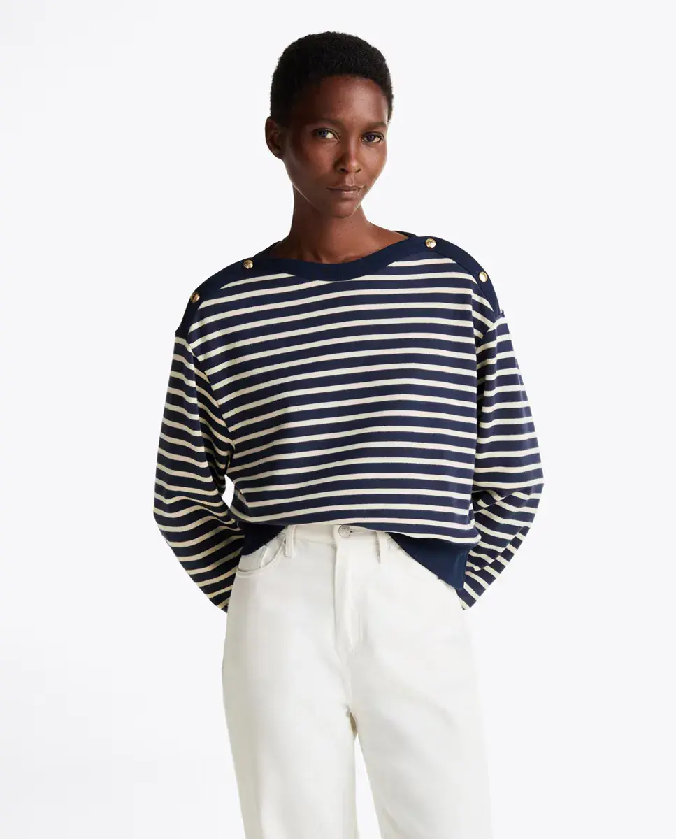 Женский свитшот без капюшона с золотыми пуговицами на плечах Tommy Hilfiger, бежевый
Женский свитшот без капюшона с золотыми пуговицами на плечах Tommy Hilfiger, бежевый