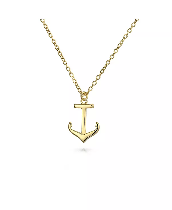 Минималистичное ожерелье с подвеской в виде морского якоря, позолоченное серебро, 16 дюймов Bling Jewelry, gold-tone
Минималистичное ожерелье с подвеской в виде морского якоря, позолоченное серебро, 16 дюймов Bling Jewelry, gold-tone