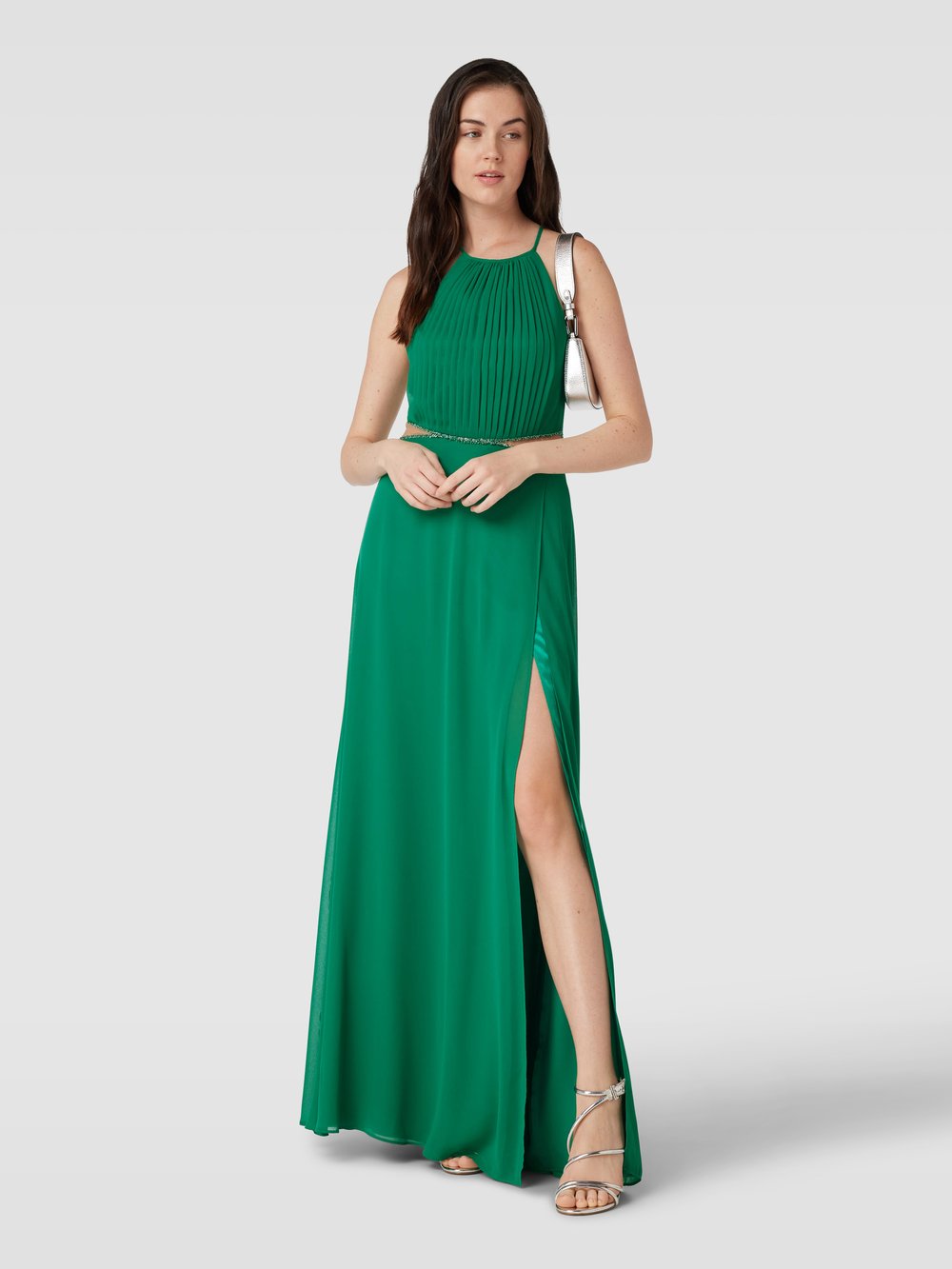 Вечернее платье с вырезами по бокам V.M., зеленый
Вечернее платье с вырезами по бокам V.M., зеленый