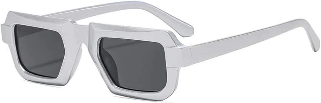 Винтажные женские солнцезащитные очки в маленькой квадратной оправе, роскошные мужские очки в стиле панк для вождения, путешествий и отдыха на природе, защита от УФ-излучения UV400 TVTBBVV, Silver Gray
Винтажные женские солнцезащитные очки в маленькой квадратной оправе, роскошные мужские очки в стиле панк для вождения, путешествий и отдыха на природе, защита от УФ-излучения UV400 TVTBBVV, Silver Gray