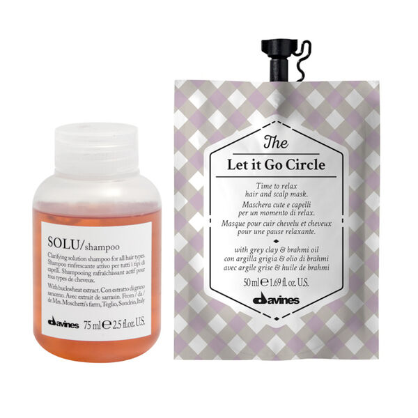 Набор для очищения волос: шампунь, 75 мл + маска-антистресс, 50 мл Davines Solu
Набор для очищения волос: шампунь, 75 мл + маска-антистресс, 50 мл Davines Solu