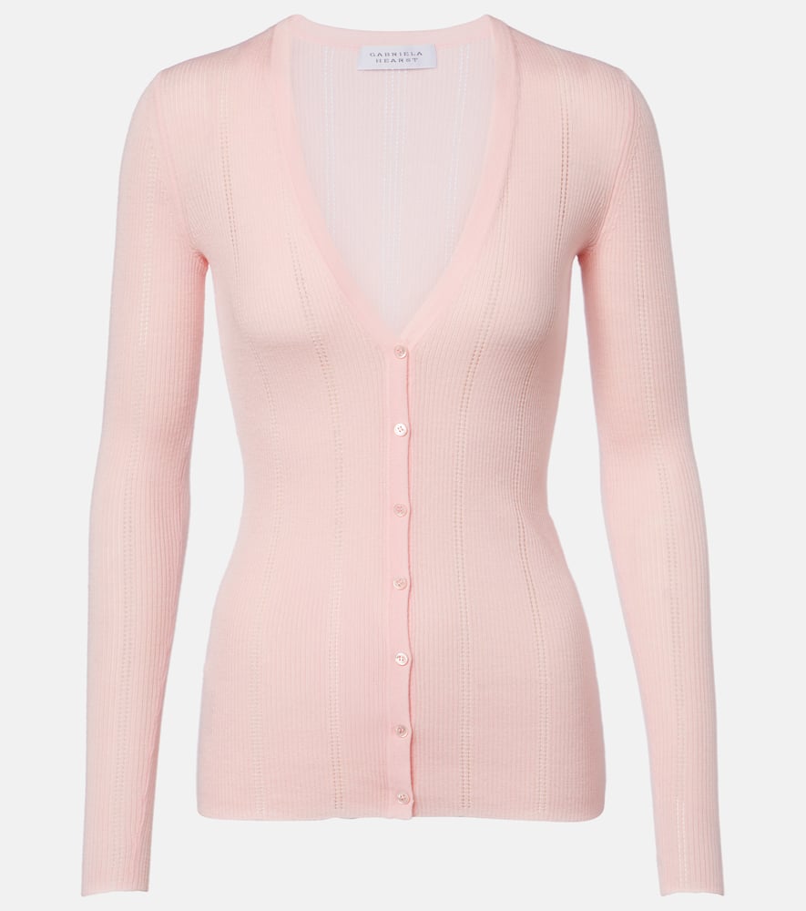 Кардиган из шерсти Лилиан Gabriela Hearst, Blush
Кардиган из шерсти Лилиан Gabriela Hearst, Blush