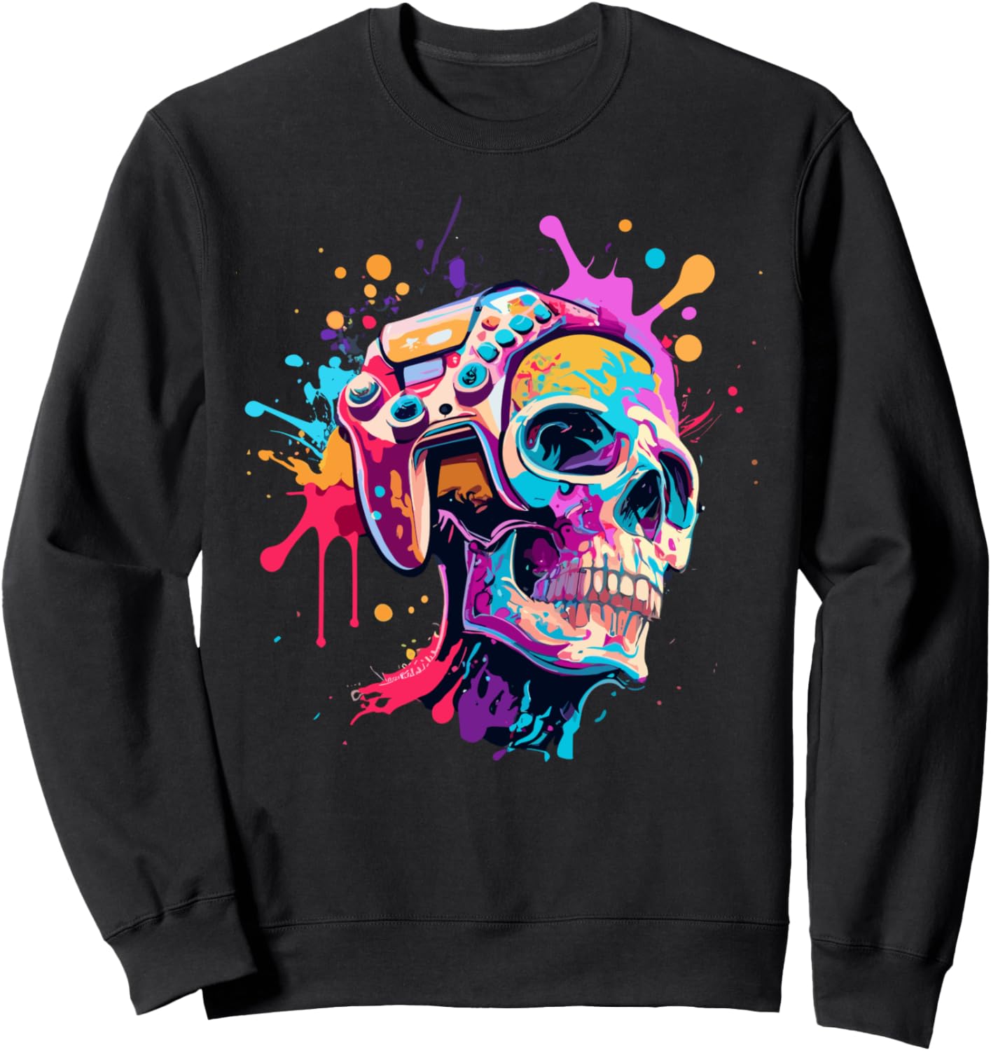 Игровой контроллер, подарок для геймера, толстовка с рисунком черепа и брызгами краски для геймера Video Game Controller Control All The Things, черный
Игровой контроллер, подарок для геймера, толстовка с рисунком черепа и брызгами краски для геймера Video Game Controller Control All The Things, черный