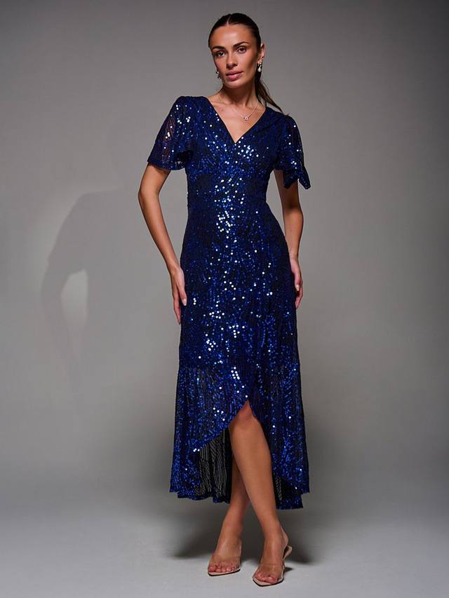 Платье с ангельскими рукавами и пайетками Jolie Moi, Black Royal Blue
Платье с ангельскими рукавами и пайетками Jolie Moi, Black Royal Blue