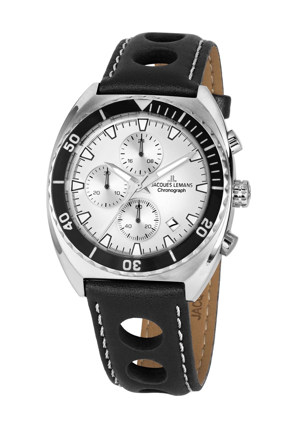 Мужской хронограф 1-2041Б JACQUES LEMANS, черный 
Мужской хронограф 1-2041Б JACQUES LEMANS, черный