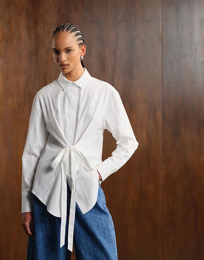 Рубашка ASOS DESIGN с регулируемой завязкой на спине белого цвета
Рубашка ASOS DESIGN с регулируемой завязкой на спине белого цвета