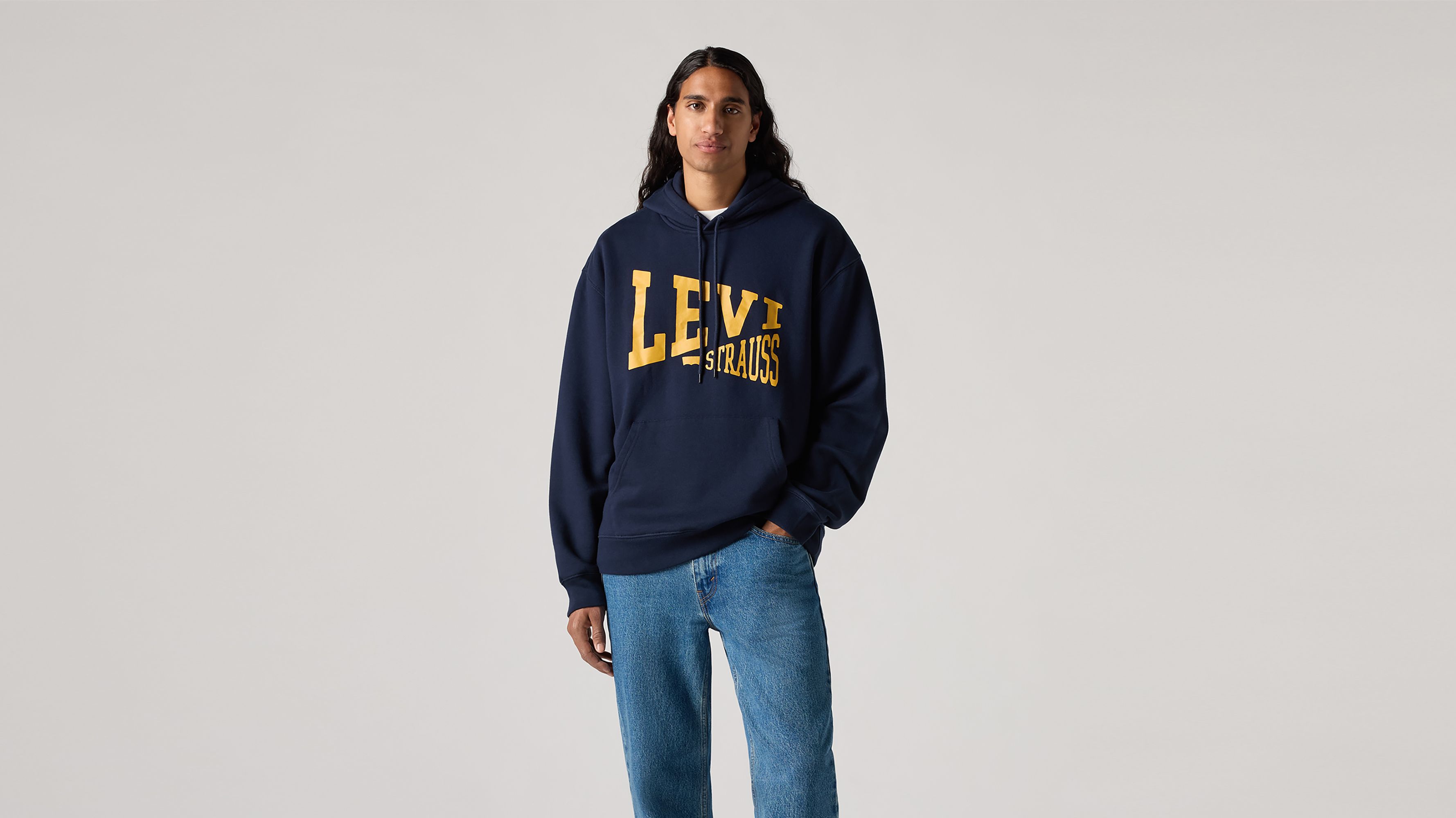 Толстовка с капюшоном и графическим принтом свободного кроя Levi's, цвет Medium Vintage Heather Grey - Blue
Толстовка с капюшоном и графическим принтом свободного кроя Levi's, цвет Medium Vintage Heather Grey - Blue