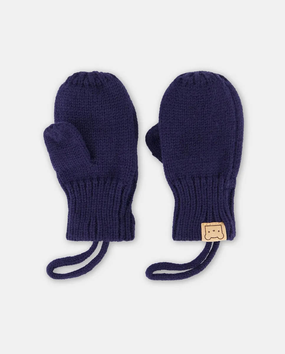 Вязаные детские варежки в рубчик Baby El Corte Inglés, синий
Вязаные детские варежки в рубчик Baby El Corte Inglés, синий