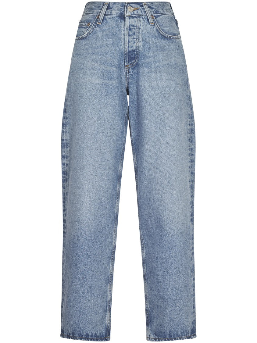 Широкие брюки с V-образным поясом AGOLDE, синий 
Широкие брюки с V-образным поясом AGOLDE, синий