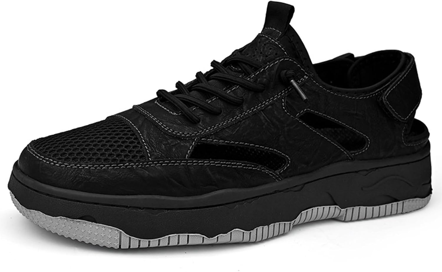 Мужские дышащие кроссовки Crepuscute с сеткой, регулируемые на шнуровке, на платформе, с застежкой-липучкой, противоскользящие, для походов, прогулок и рыбалки, слипоны, летние пляжные сандалии, лоферы, черный
Мужские дышащие кроссовки Crepuscute с сеткой, регулируемые на шнуровке, на платформе, с застежкой-липучкой, противоскользящие, для походов, прогулок и рыбалки, слипоны, летние пляжные сандалии, лоферы, черный