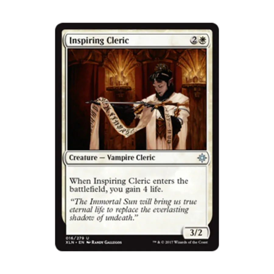 CCG Вдохновляющий священник (U), MTG - Ixalan 
CCG Вдохновляющий священник (U), MTG - Ixalan