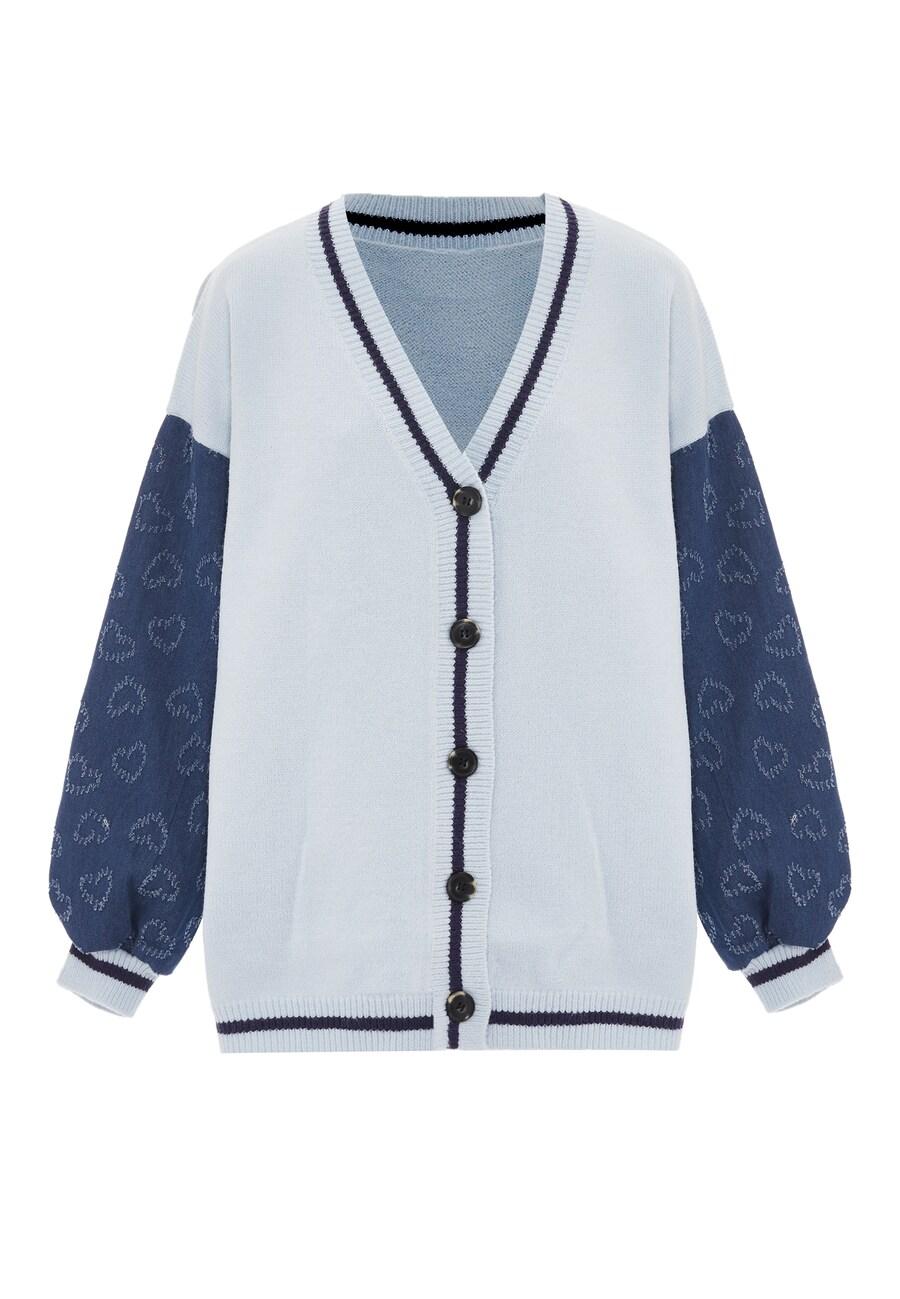 Вязаный кардиган SANIKA, цвет Light blue/Dark blue
Вязаный кардиган SANIKA, цвет Light blue/Dark blue