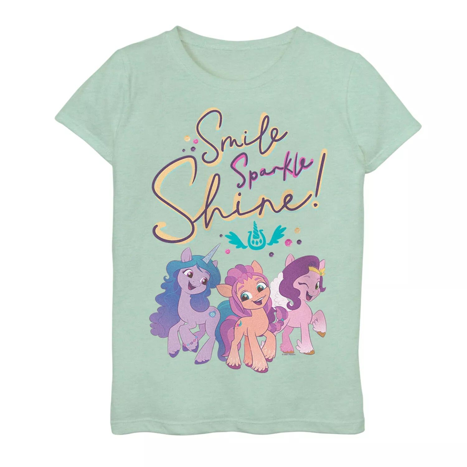 Футболка с блестящим рисунком My Little Pony для девочек 7–16 лет Licensed Character 
Футболка с блестящим рисунком My Little Pony для девочек 7–16 лет Licensed Character