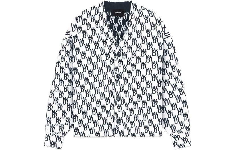 Кардиган на пуговицах с логотипом WE11DONE, белый
Кардиган на пуговицах с логотипом WE11DONE, белый