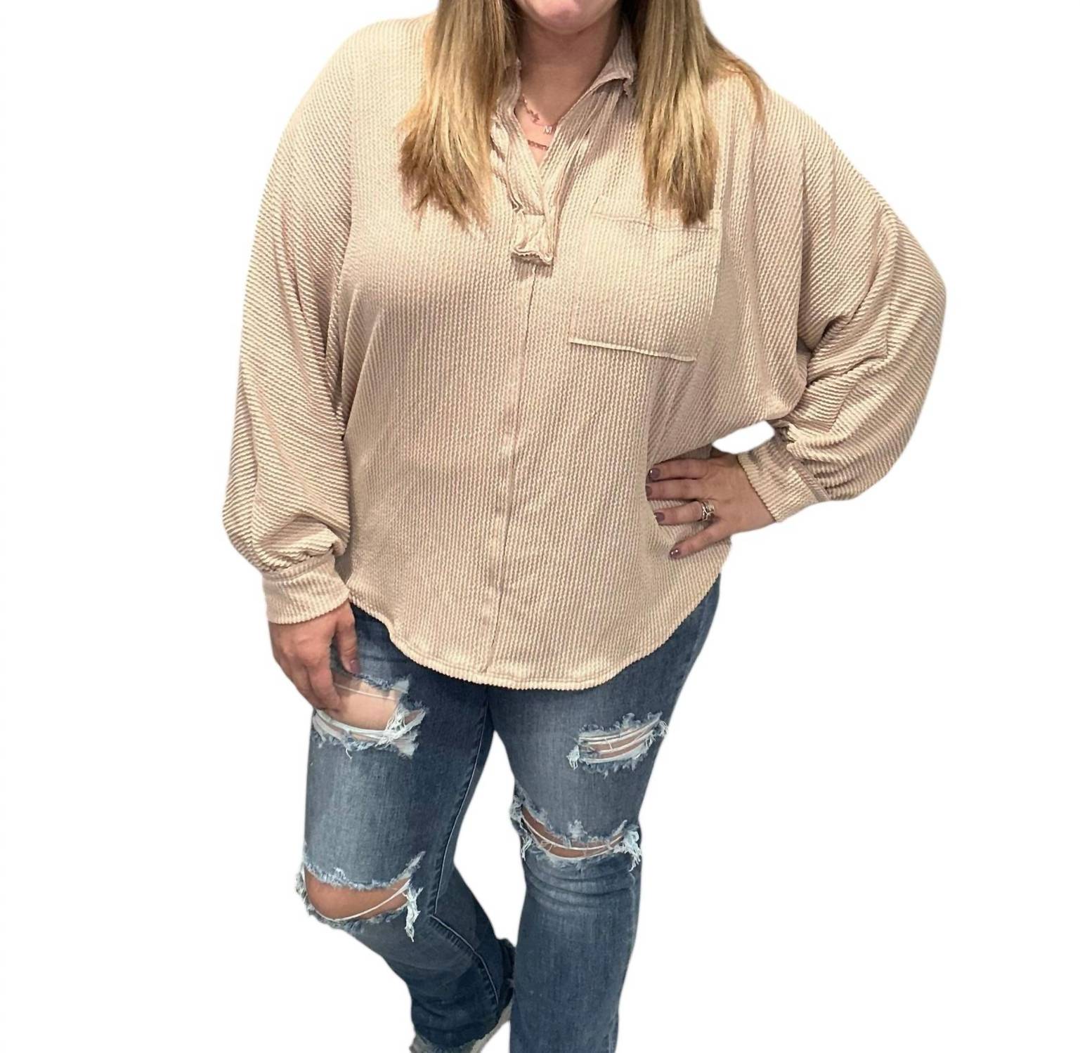 Тонкий пуловер в бежевом цвете Sew In Love 
Тонкий пуловер в бежевом цвете Sew In Love