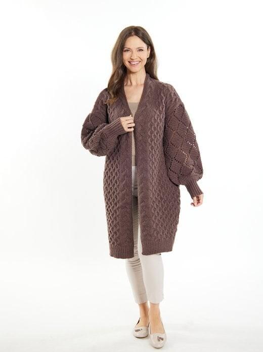 Вязаный кардиган Usha, коричневый
Вязаный кардиган Usha, коричневый