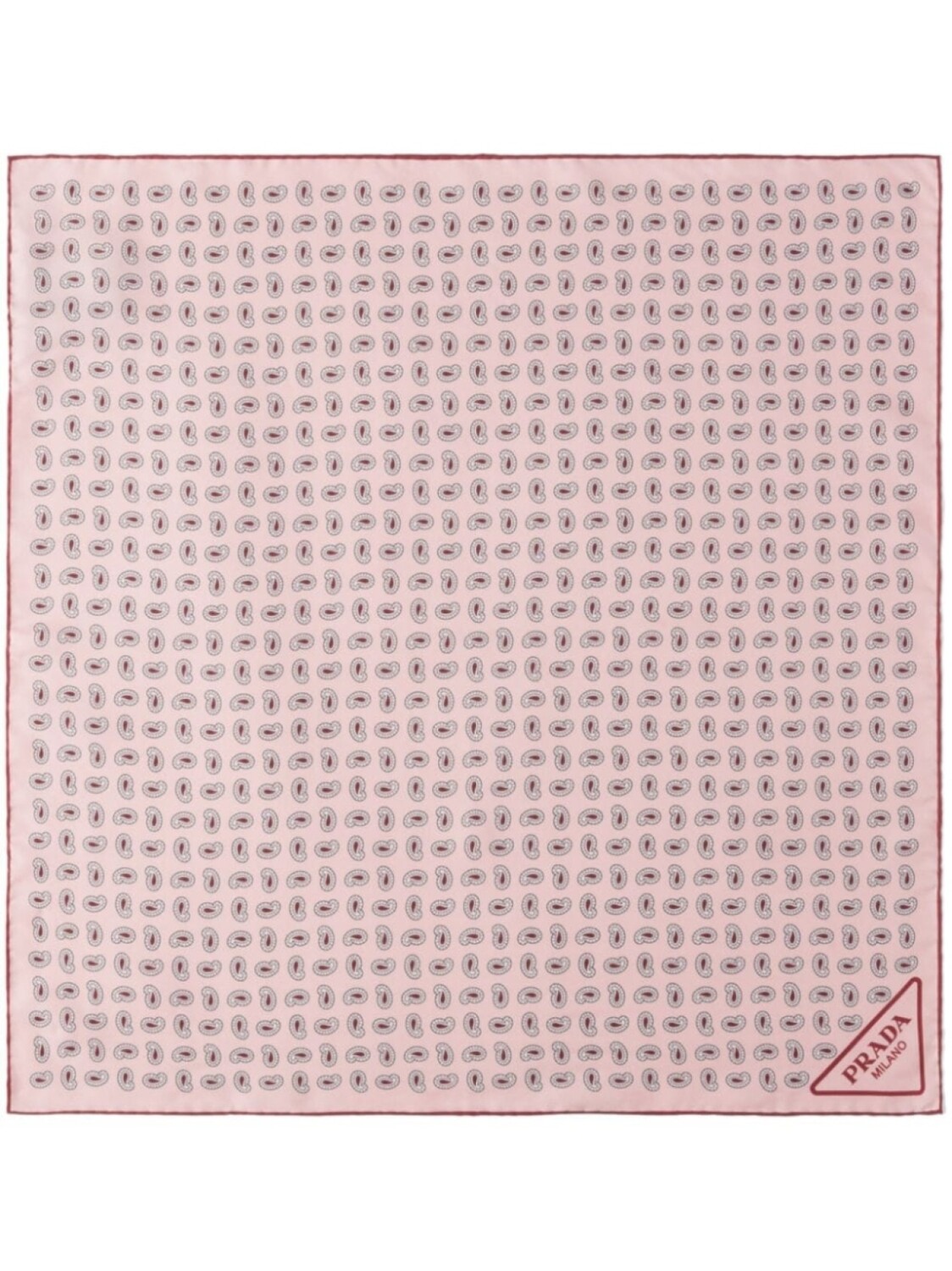 Prada шарф из шелковой саржи с узором пейсли, розовый
Prada шарф из шелковой саржи с узором пейсли, розовый