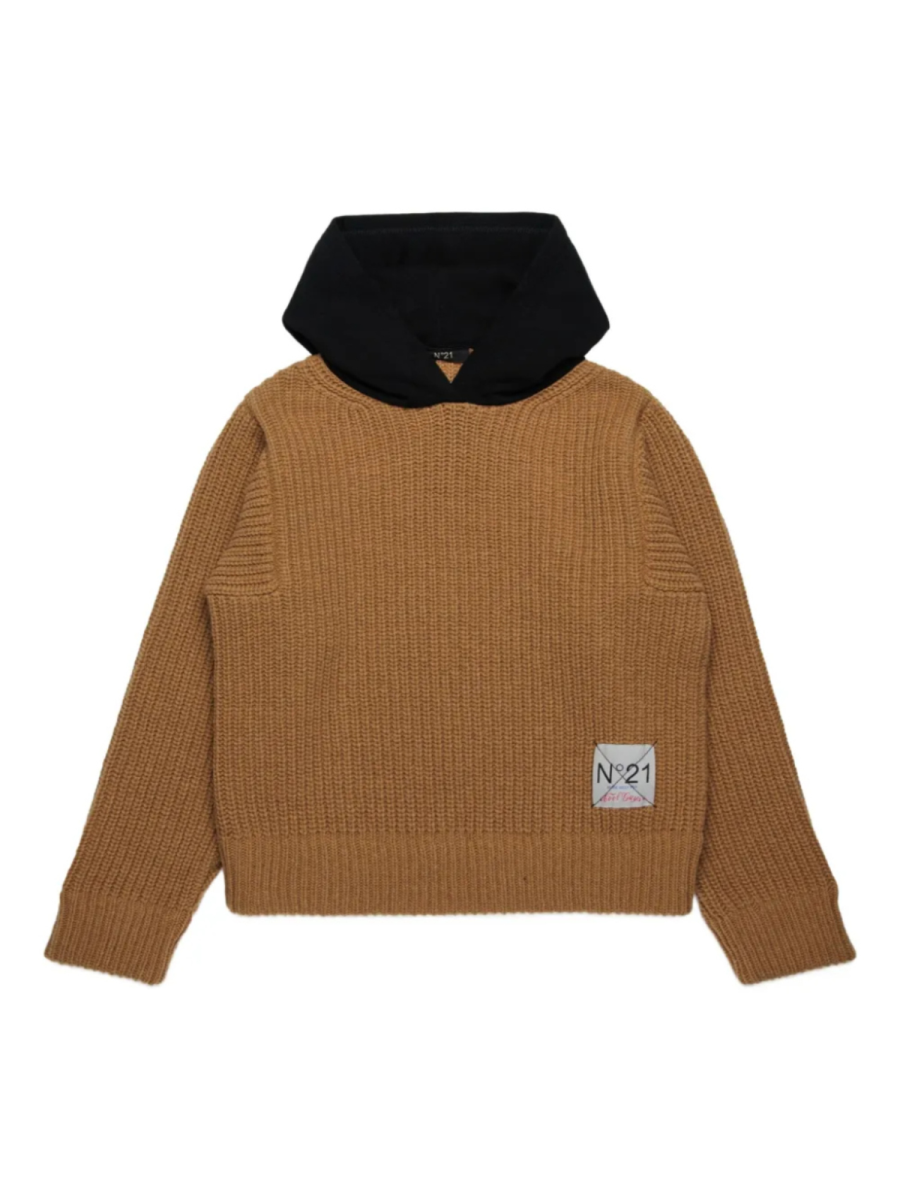 Nº21 Детская трикотажная толстовка с капюшоном Nº21 Kids, коричневый
Nº21 Детская трикотажная толстовка с капюшоном Nº21 Kids, коричневый
