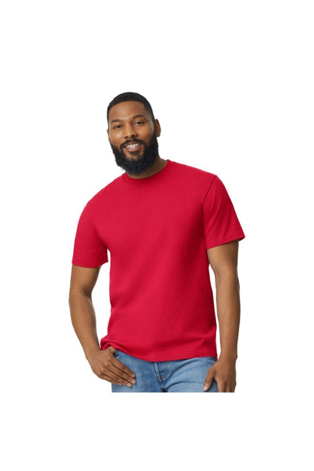 Футболка Softstyle средней плотности Gildan, красный 
Футболка Softstyle средней плотности Gildan, красный