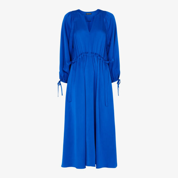 Платье миди из атласа с оборками от Molly Whistles, синий
Платье миди из атласа с оборками от Molly Whistles, синий