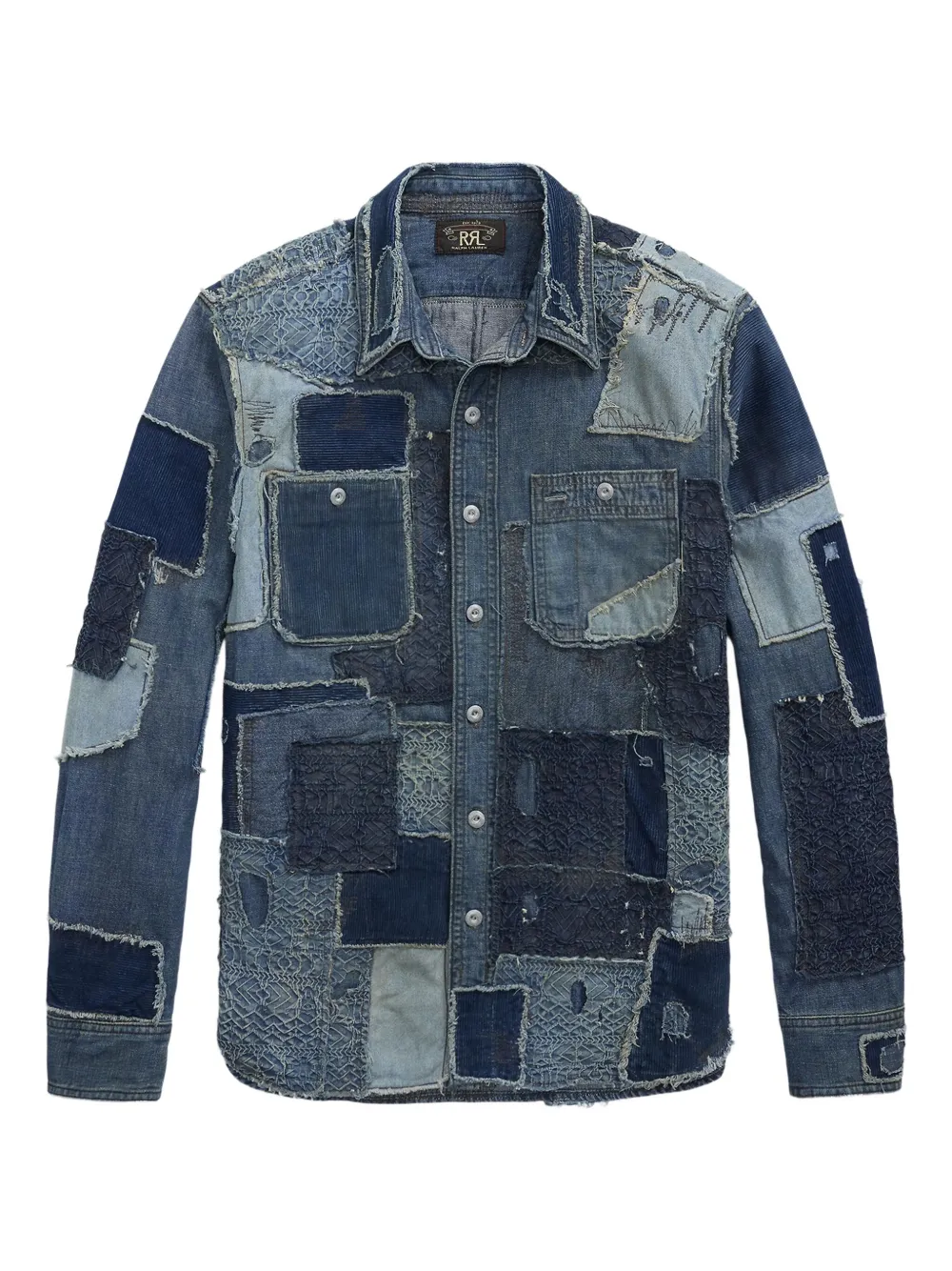 Джинсовая рубашка в технике пэчворк Ralph Lauren Rrl, синий
Джинсовая рубашка в технике пэчворк Ralph Lauren Rrl, синий