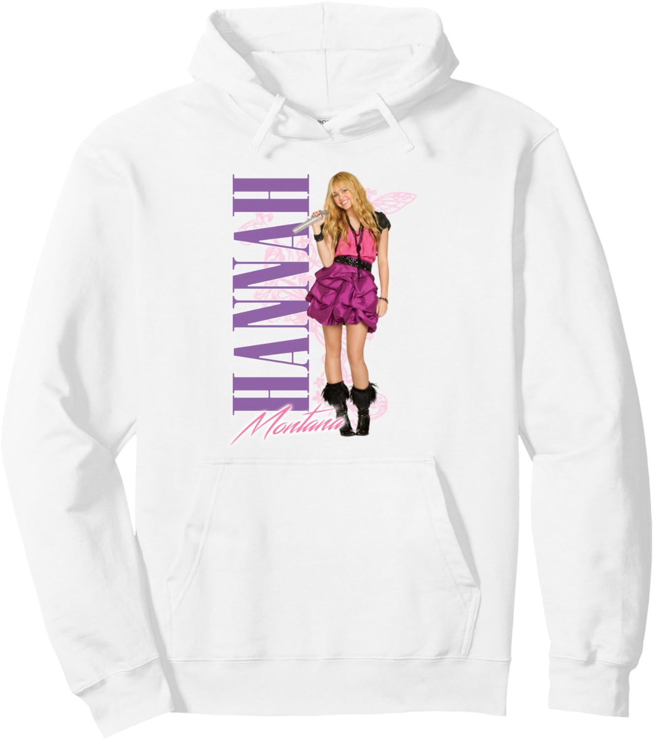 Худи с культовым принтом Ханны Монтаны и постером суперзвезды от Disney, белый
Худи с культовым принтом Ханны Монтаны и постером суперзвезды от Disney, белый