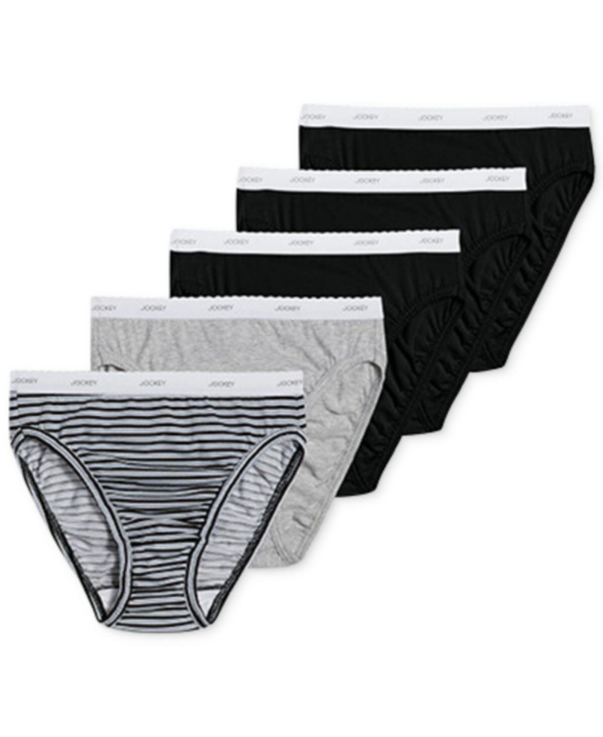 Женская 5-Пк. Хлопковые трусы французского кроя 1744 г. Jockey
Женская 5-Пк. Хлопковые трусы французского кроя 1744 г. Jockey