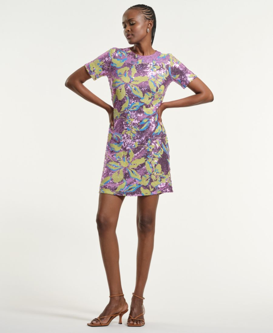 Женское платье-футляр с пайетками и круглым вырезом Isaac Mizrahi, Pink Multi
Женское платье-футляр с пайетками и круглым вырезом Isaac Mizrahi, Pink Multi