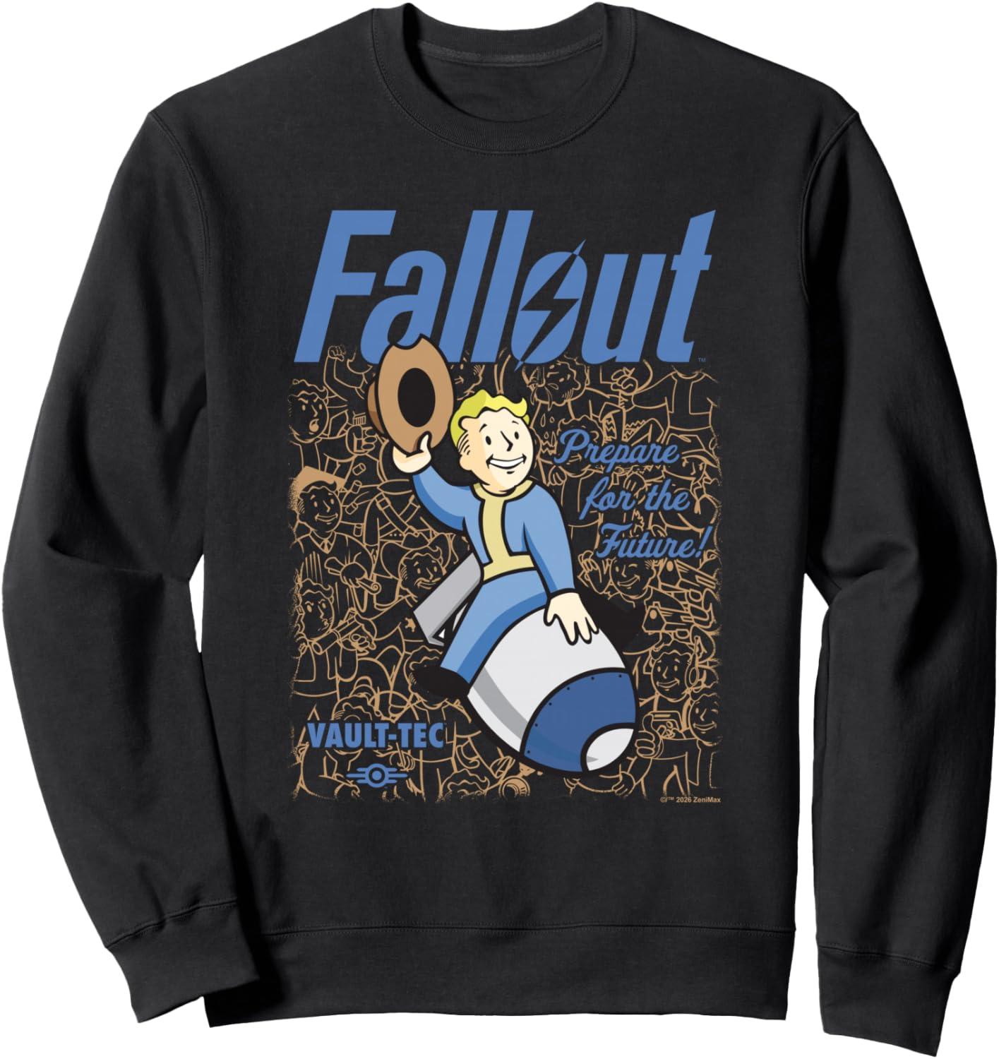 Толстовка с логотипом Fallout Video Game Vault Boy Wild West Bomb, черный
Толстовка с логотипом Fallout Video Game Vault Boy Wild West Bomb, черный