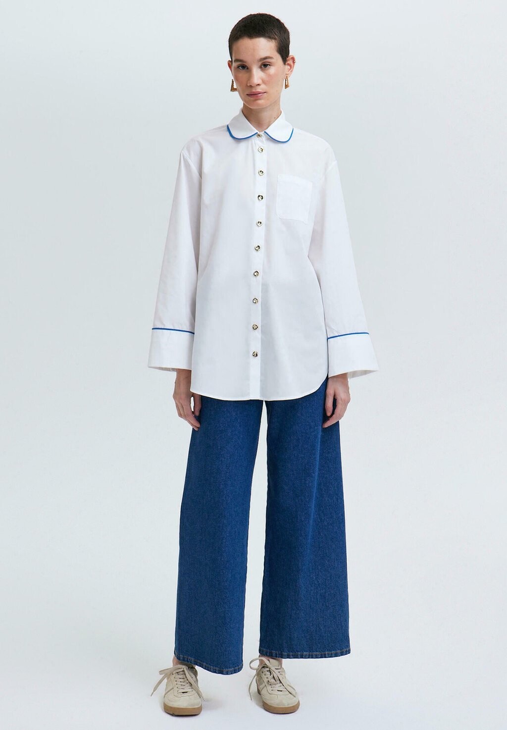 Блузка на пуговицах Touché Privé, белый
Блузка на пуговицах Touché Privé, белый