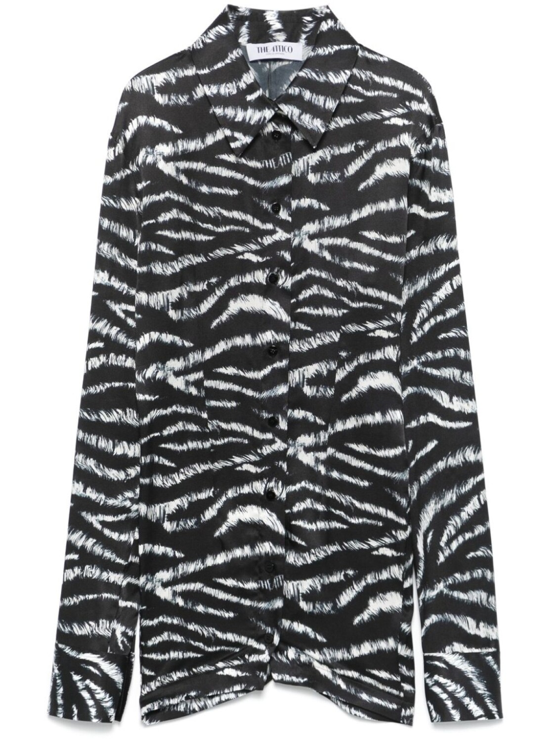The Attico рубашка с зебровым принтом, черный
The Attico рубашка с зебровым принтом, черный