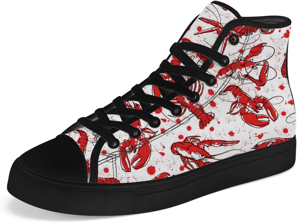 Высокие кеды на канве с изображением омара для мужчин и женщин, кеды с высокой шнуровкой, повседневная обувь, подарок для папы и мамы Chebing, белый
Высокие кеды на канве с изображением омара для мужчин и женщин, кеды с высокой шнуровкой, повседневная обувь, подарок для папы и мамы Chebing, белый
