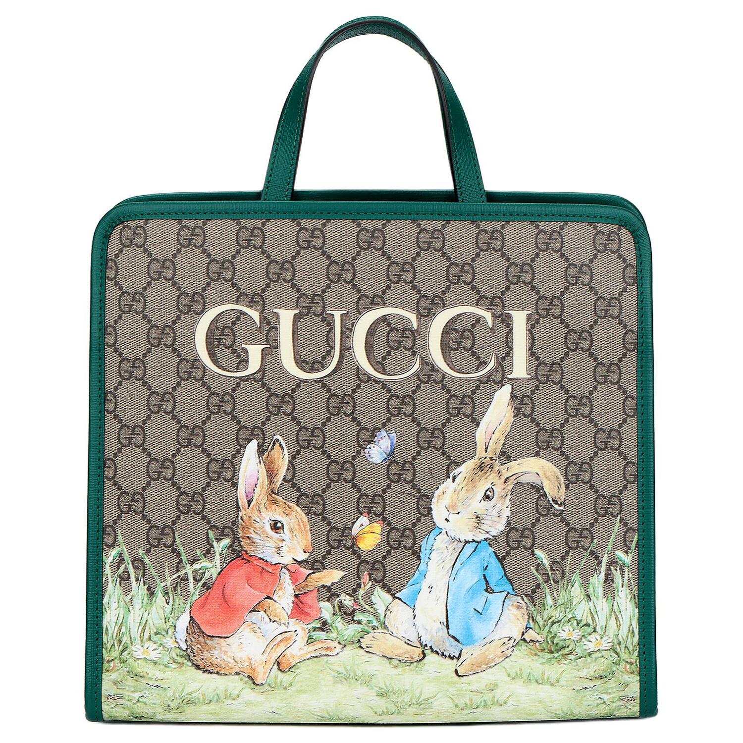 GUCCI Сумка-шопер Питера Рэббита детская бежево-черная
GUCCI Сумка-шопер Питера Рэббита детская бежево-черная