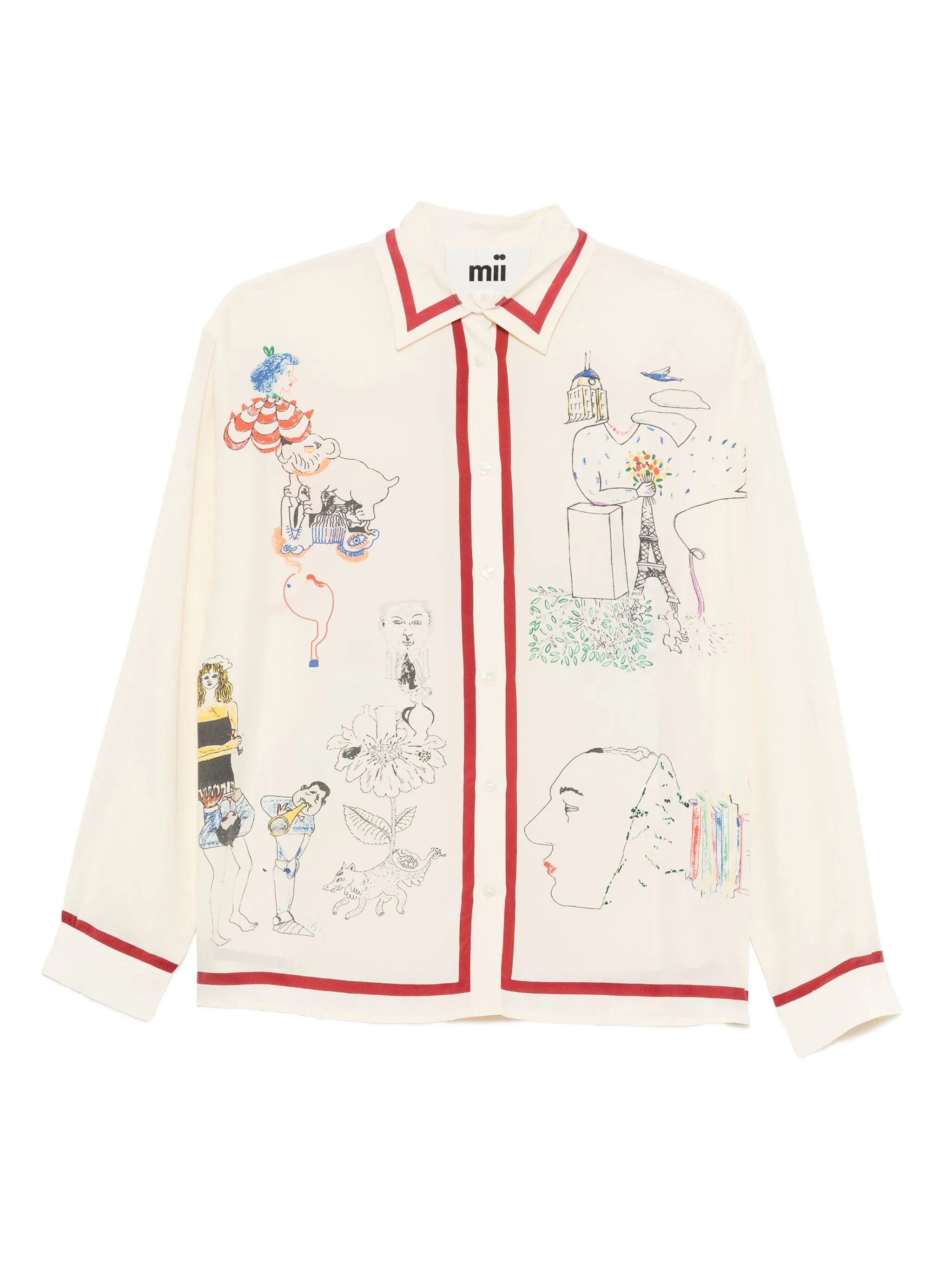 Шелковая рубашка Mii, бежевый
Шелковая рубашка Mii, бежевый