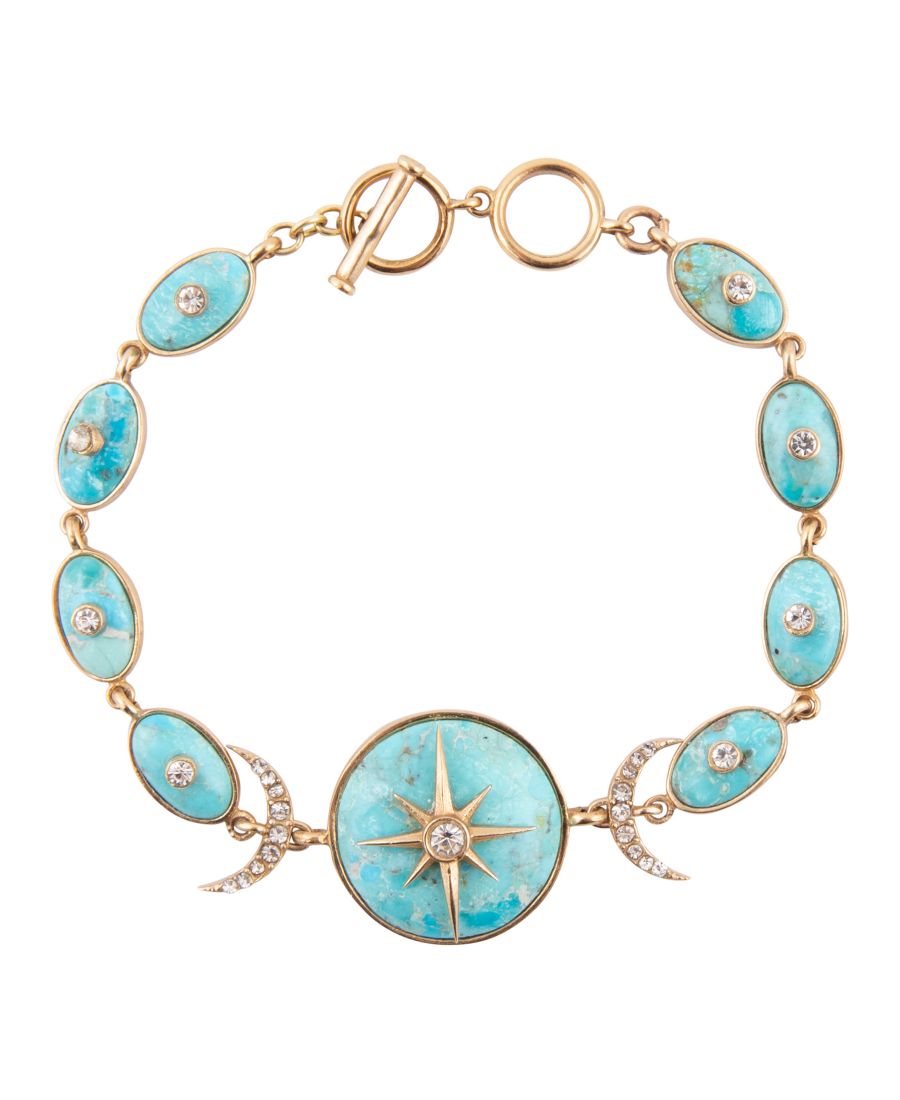 Браслет Небесно-голубая бирюза, золотые звенья Barse, Turquoise
Браслет Небесно-голубая бирюза, золотые звенья Barse, Turquoise
