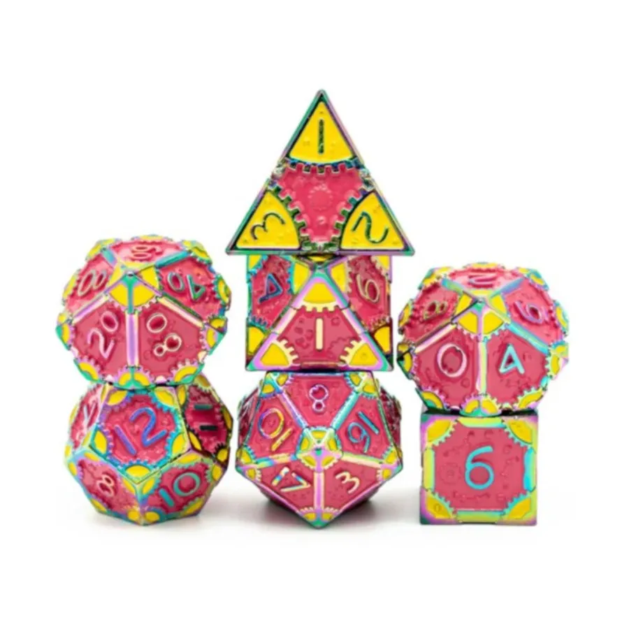 Набор поли в стиле стимпанк — розовый лимонад (7), Dice Sets - Metal (Foam Brain Games)
Набор поли в стиле стимпанк — розовый лимонад (7), Dice Sets - Metal (Foam Brain Games)