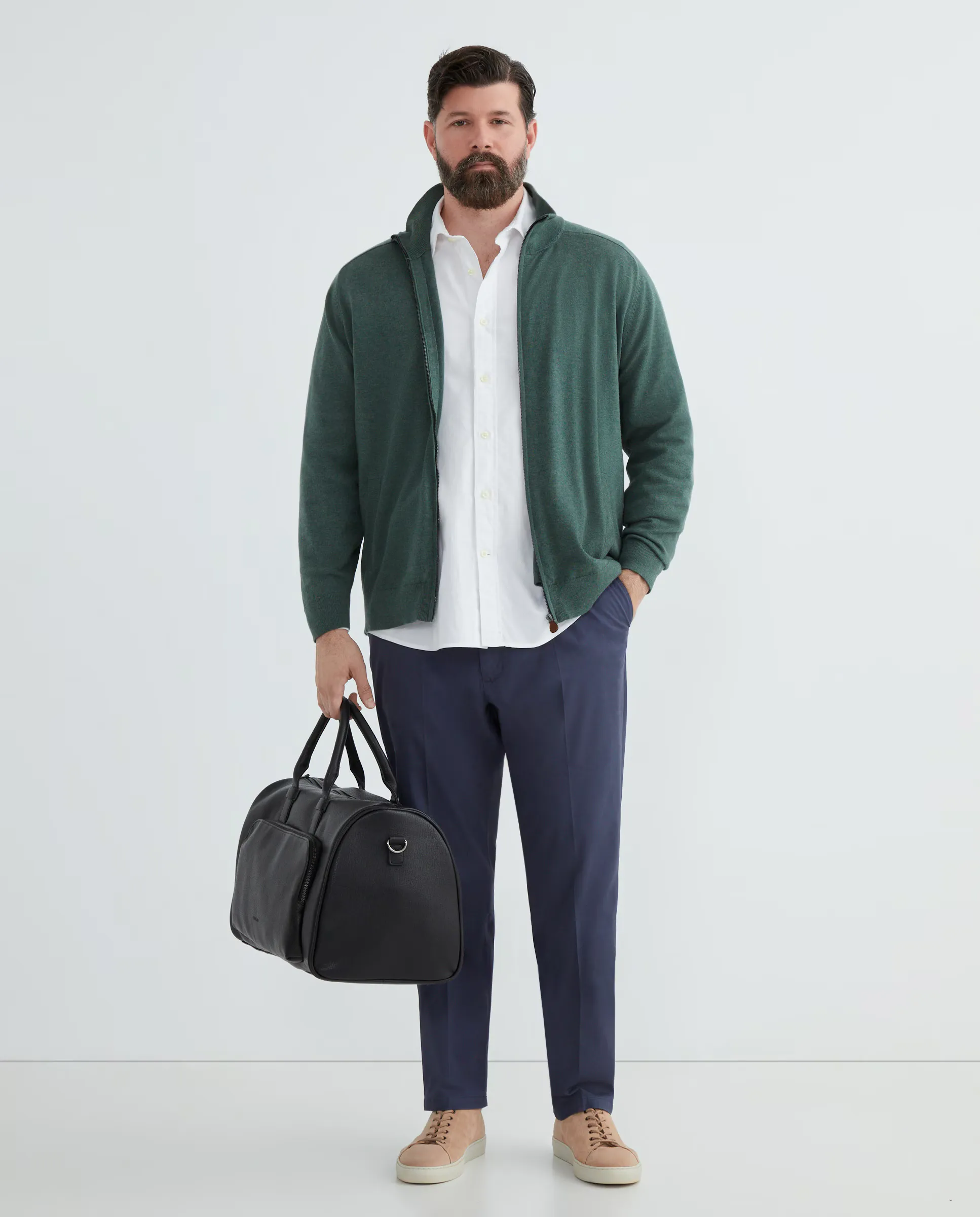 Кардиган мужской больших размеров с полуводолазным воротником на молнии, гладкий, из мериносовой шерсти Emidio Tucci, темно-зеленый
Кардиган мужской больших размеров с полуводолазным воротником на молнии, гладкий, из мериносовой шерсти Emidio Tucci, темно-зеленый