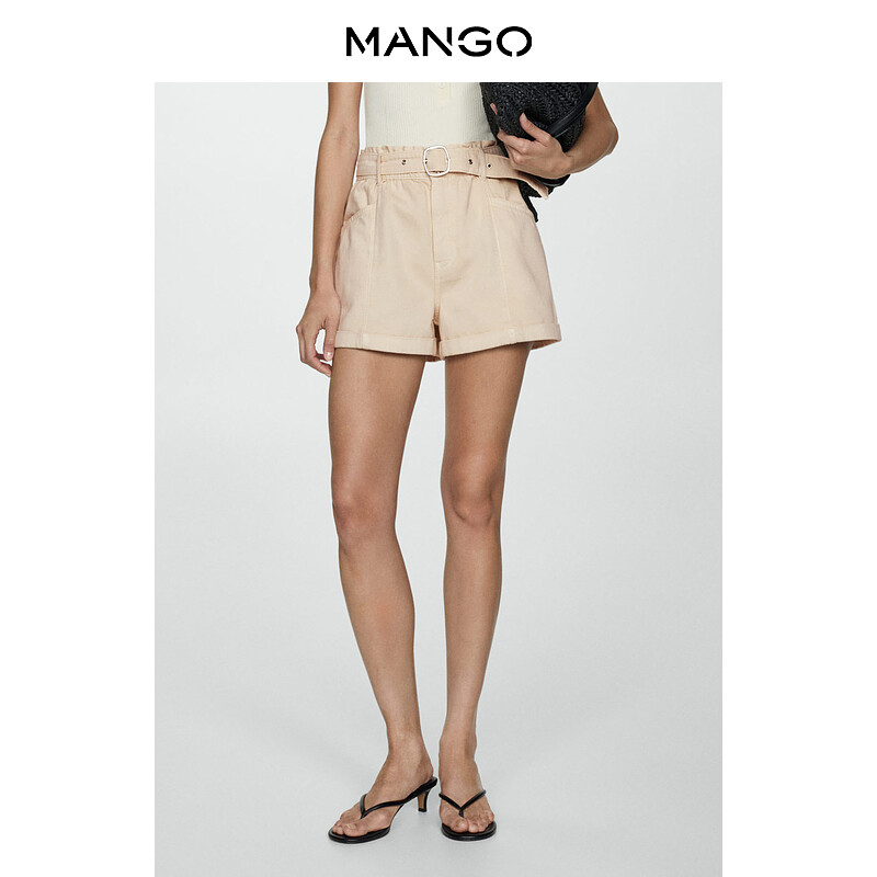 Джинсовые шорты Mango с высокой талией и пряжкой, светло-бежевый
Джинсовые шорты Mango с высокой талией и пряжкой, светло-бежевый