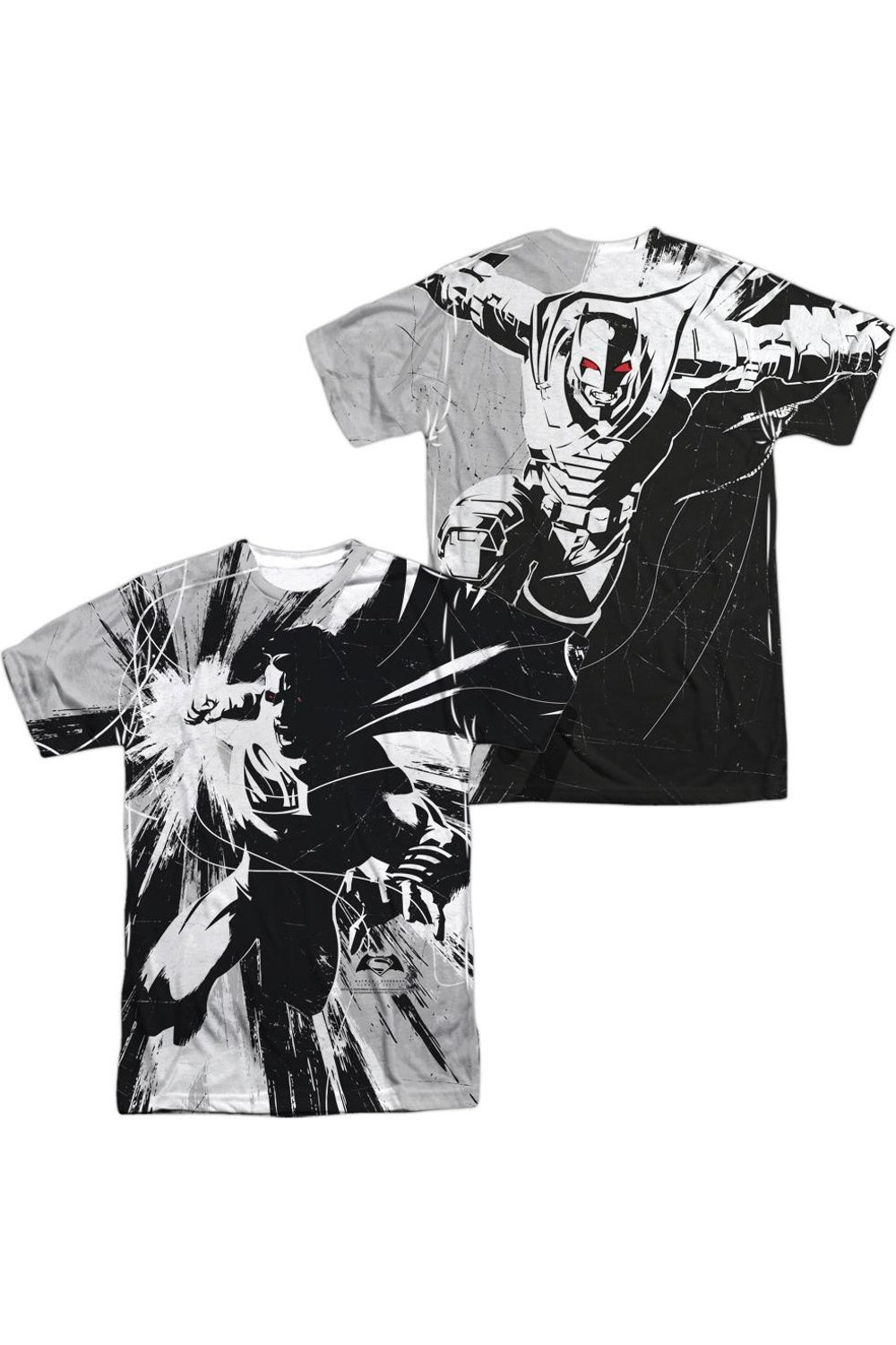 Футболка с коротким рукавом из полиэстера для взрослых с контрастной графикой «Бэтмен против Супермена» (принт спереди/сзади) Gildan, белый
Футболка с коротким рукавом из полиэстера для взрослых с контрастной графикой «Бэтмен против Супермена» (принт спереди/сзади) Gildan, белый