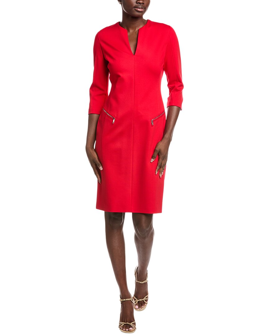 Хьюго Босс Дамар Приталенное платье Hugo Boss, красный 
Хьюго Босс Дамар Приталенное платье Hugo Boss, красный
