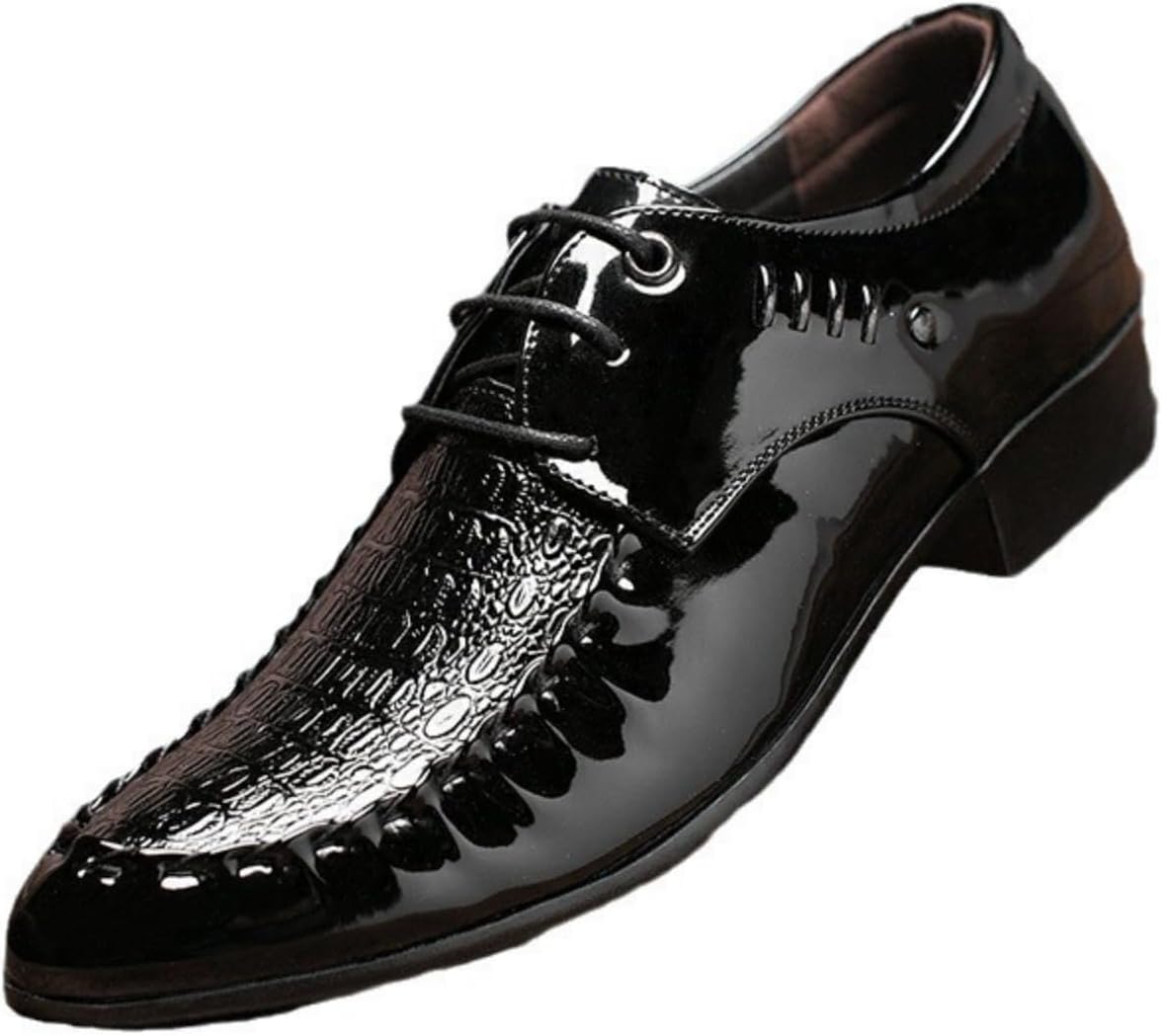 Мужские оксфорды из кожи с текстурой кожи аллигатора, с заостренным носком, на шнуровке, подходят для свадеб, балов и официальных мероприятий. Стиль обуви: мужские повседневные туфли Houdbdol, черный
Мужские оксфорды из кожи с текстурой кожи аллигатора, с заостренным носком, на шнуровке, подходят для свадеб, балов и официальных мероприятий. Стиль обуви: мужские повседневные туфли Houdbdol, черный