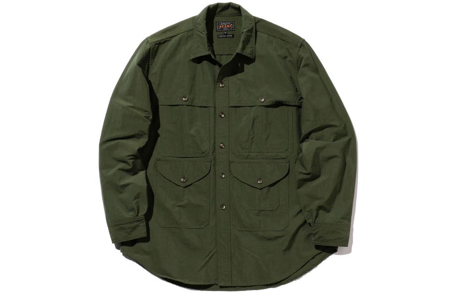 Рубашка с накладным карманом Beams, оливковый
Рубашка с накладным карманом Beams, оливковый