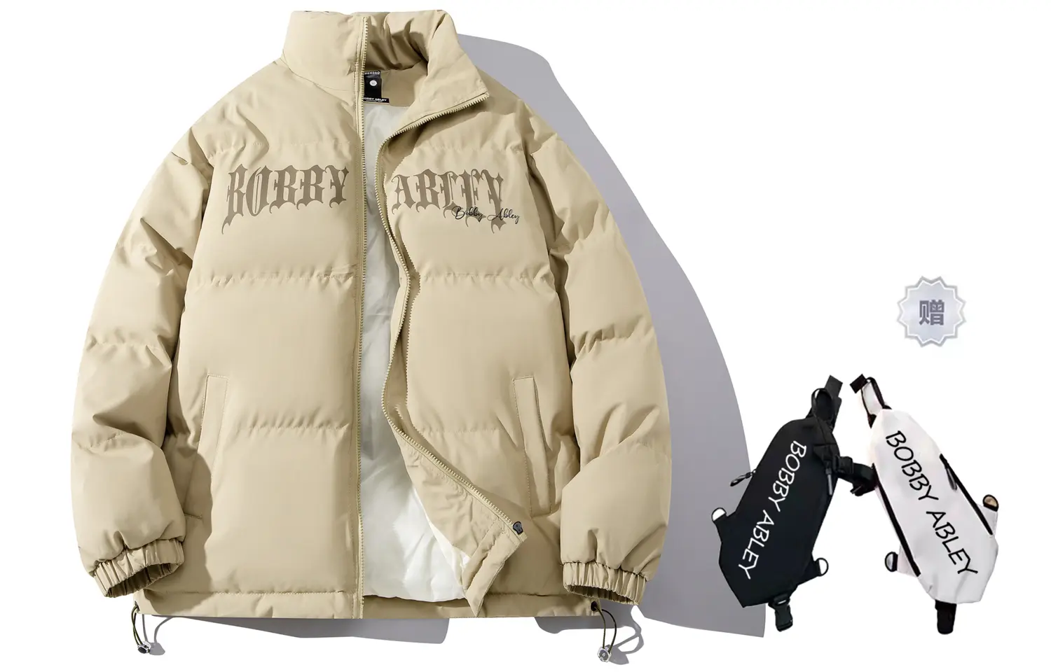 BOBBY ABLEY Пуховик унисекс, Dark Khaki (Includes Branded Crossbody Bag) 
BOBBY ABLEY Пуховик унисекс, Dark Khaki (Includes Branded Crossbody Bag)